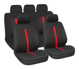 Stinger, set fodere coordinate - Nero/Rosso