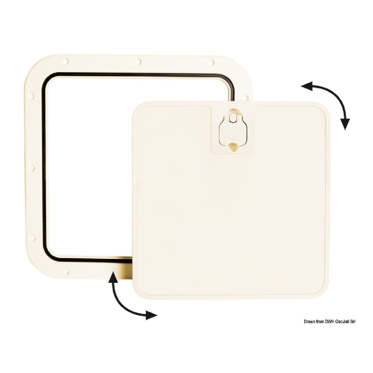 Portello estraibile crema 375 x 375 mm