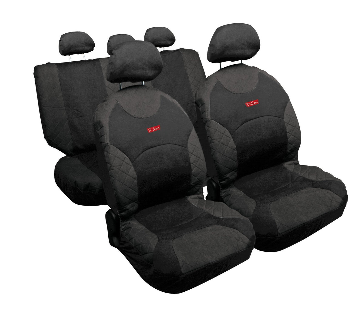 Lampa Drive Jeans Set Universelle Auto-Sitzbezüge - Anthrazit