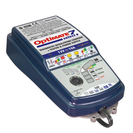 Tecmate OPTIMATE 7 Select Motorrad- und Roller-Batterieladegerät