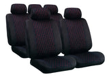 Glamur, set fodere coordinate in jacquard - Nero