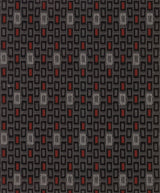 Square, set fodere coordinate in jacquard - Rosso
