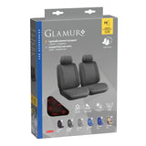Lampa Glamur Universelle Jacquard-Vordersitzbezüge – Schwarz
