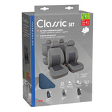 Classic, set fodere coordinate in jacquard - Avio/Nero