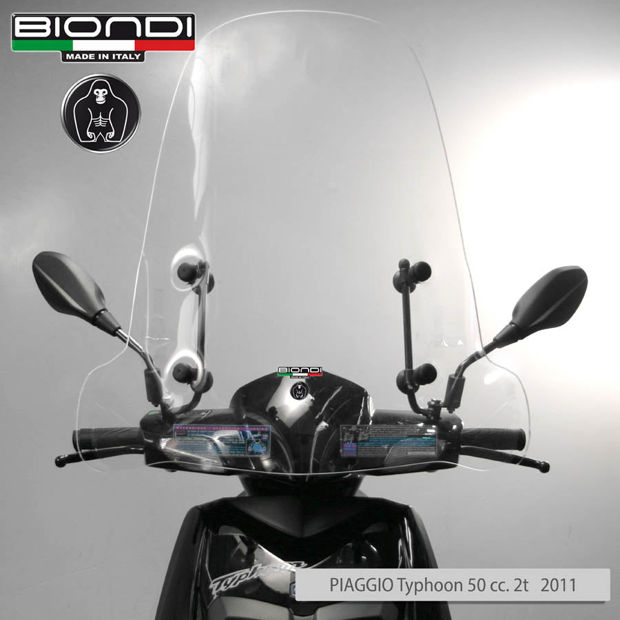 Biondi Parabrezza Club Scooter Schermo Trasparente 73x69 cm - MPN 8060954