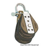 Viadana-Kugelblock mit 2 Schäkelrollen