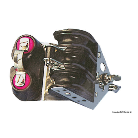 Viadana 3-Rollen-Kugellagerblock mit Klemme und Zapfen