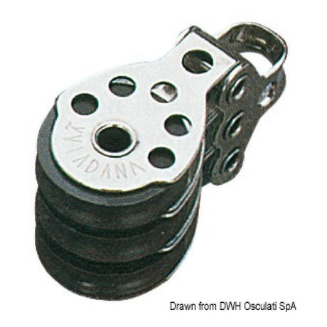 Viadana Mini Regatta Blöcke für Seile bis 6 mm 6x25