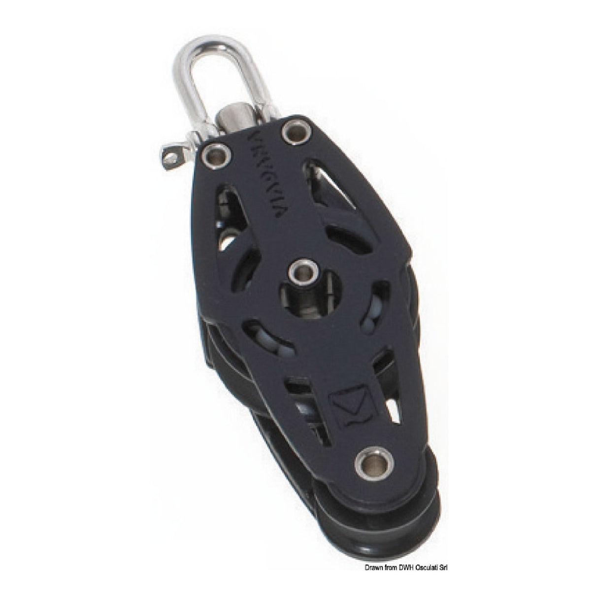 Bloque Viadana con 2 poleas de violín