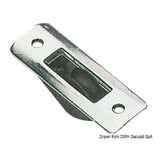 Viadana Edelstahl-Einbaublock mit 1 Rolle für Drahtseil