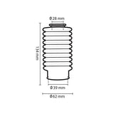 Circuit Equipment Universal-Gabelmanschetten für Motorräder, 10 Zähne, Schwarz, SS006-001