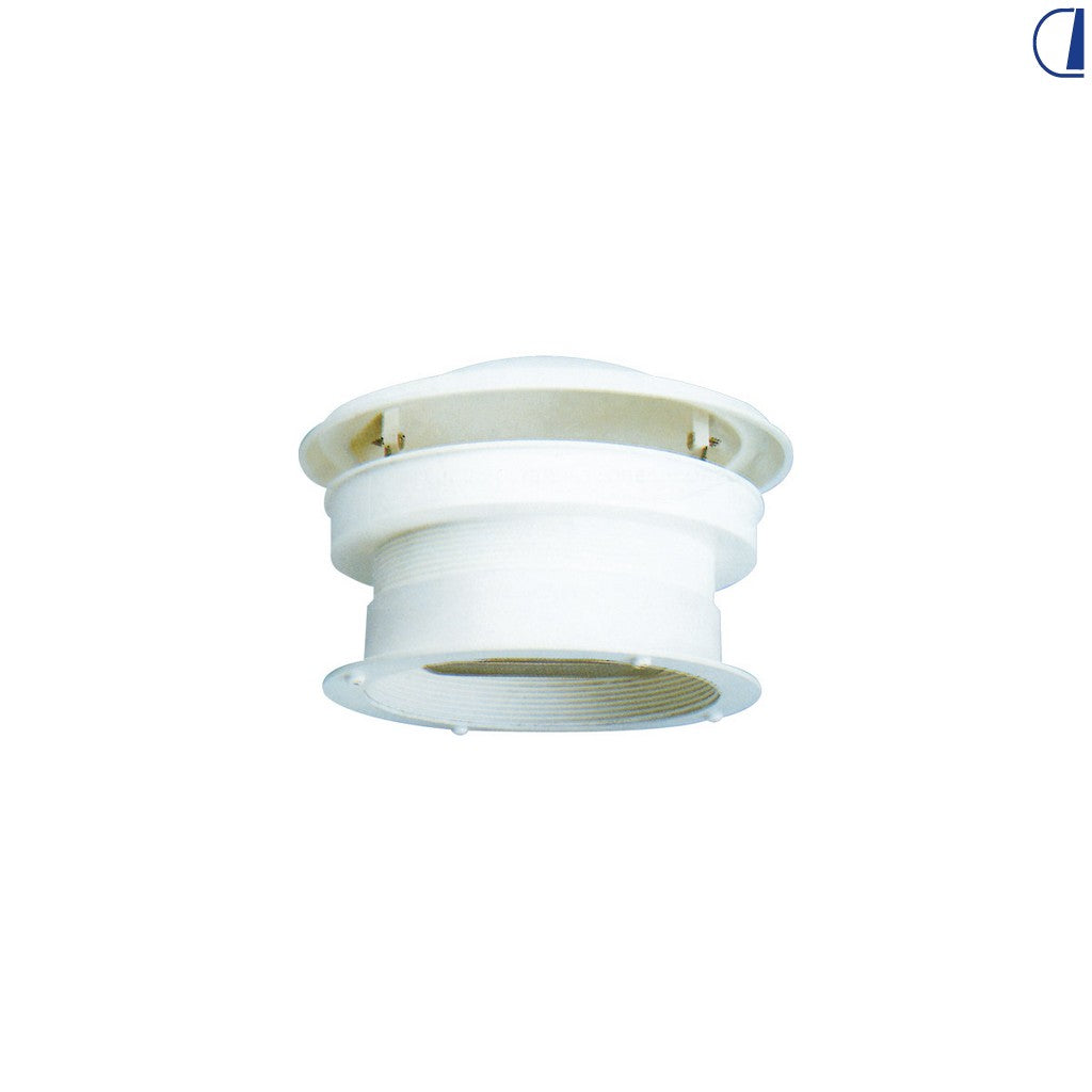 Di-Tec Aeratore a fungo tondo bianco con motorino aspirante 12V