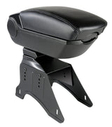 Premium, 3-function armrest with dual mounting system and USB connection, 12V - Carbon-Look