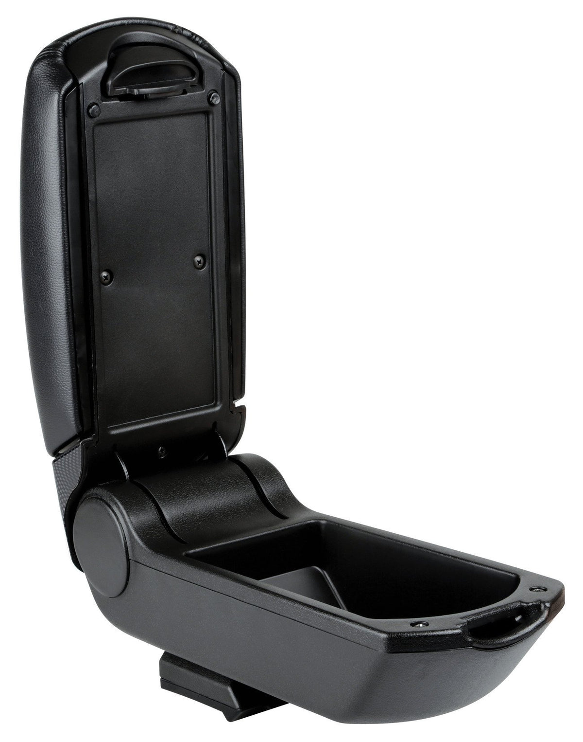Premium, 3-function armrest with dual mounting system and USB connection, 12V - Carbon-Look