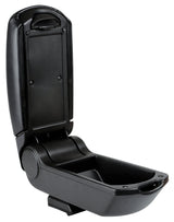 Premium, 3-function armrest with dual mounting system and USB connection, 12V - Carbon-Look