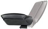 Premium, 3-function armrest with dual mounting system and USB connection, 12V - Carbon-Look