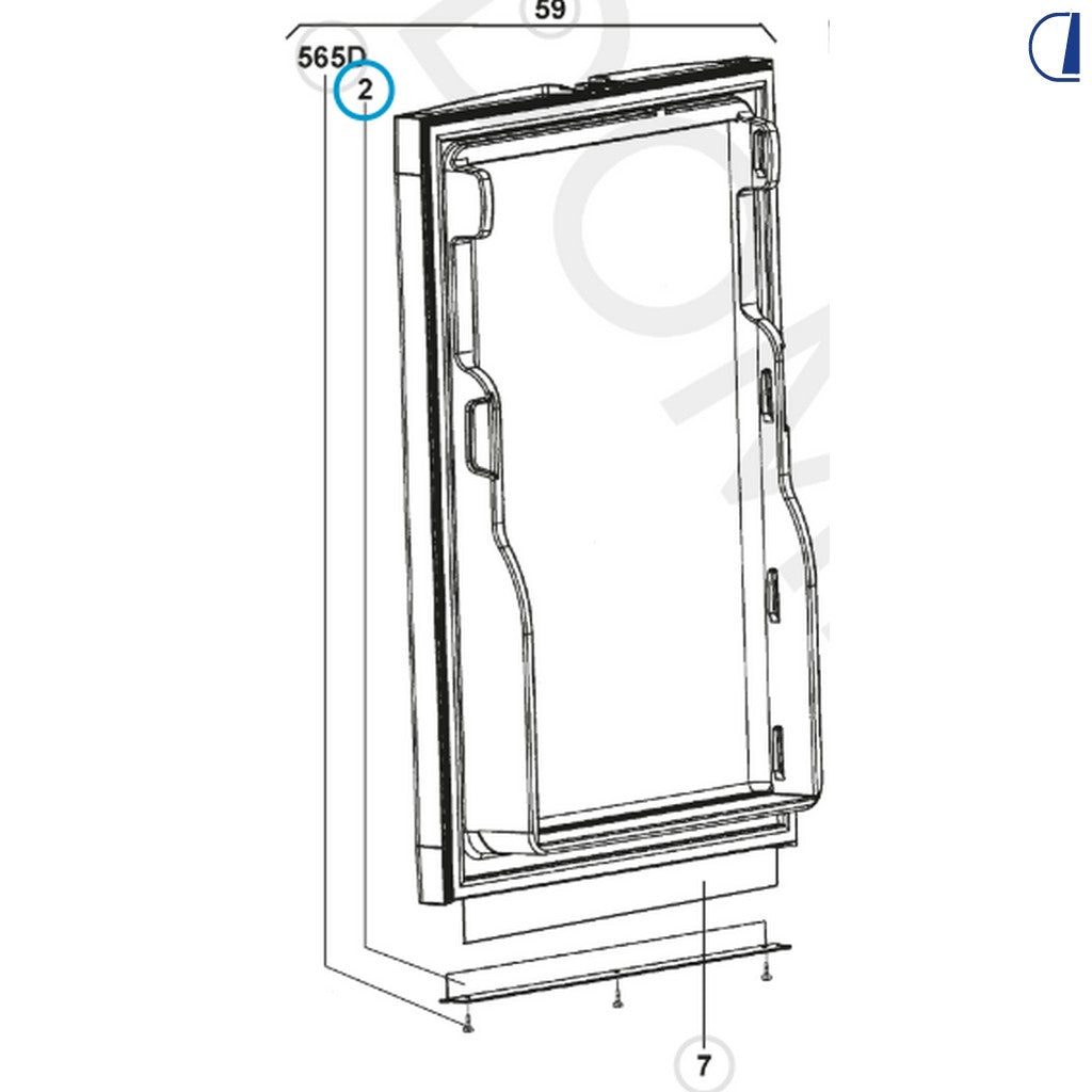 Dometic Profilo porta frigorifero serie RM7000