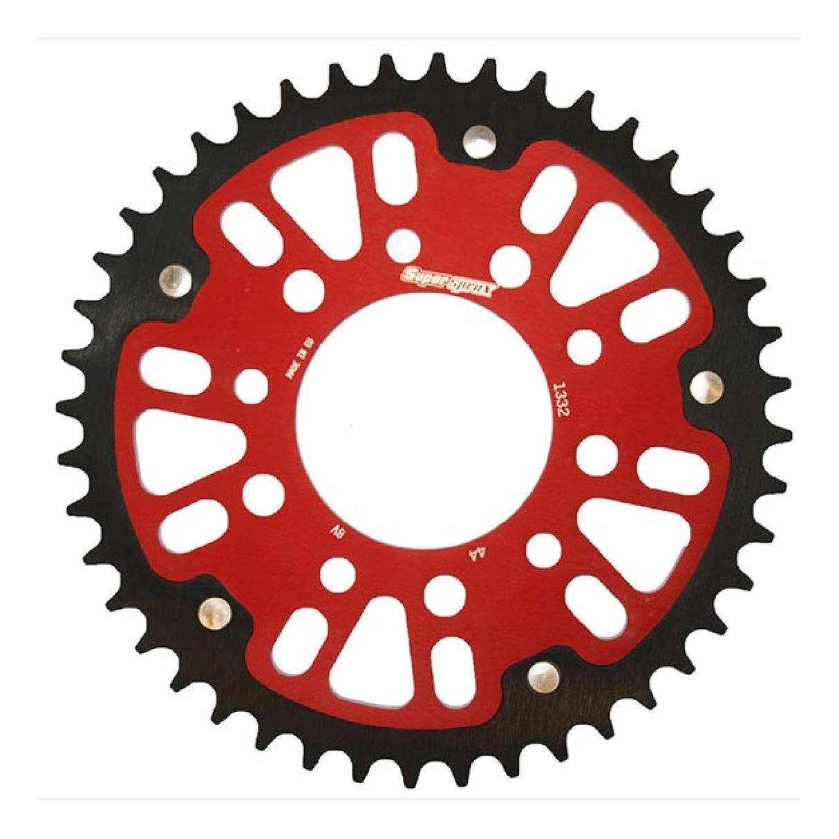 Plato de aluminio Supersprox STEALTH RST rojo 525 44 VT C Shadow /CD 600 88