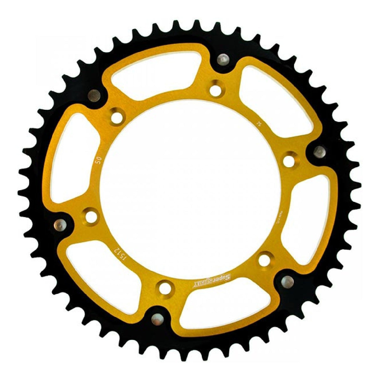 Supersprox Corona alluminio STEALTH RST ORO 520 50 BETA RR Enduro 350 11/12