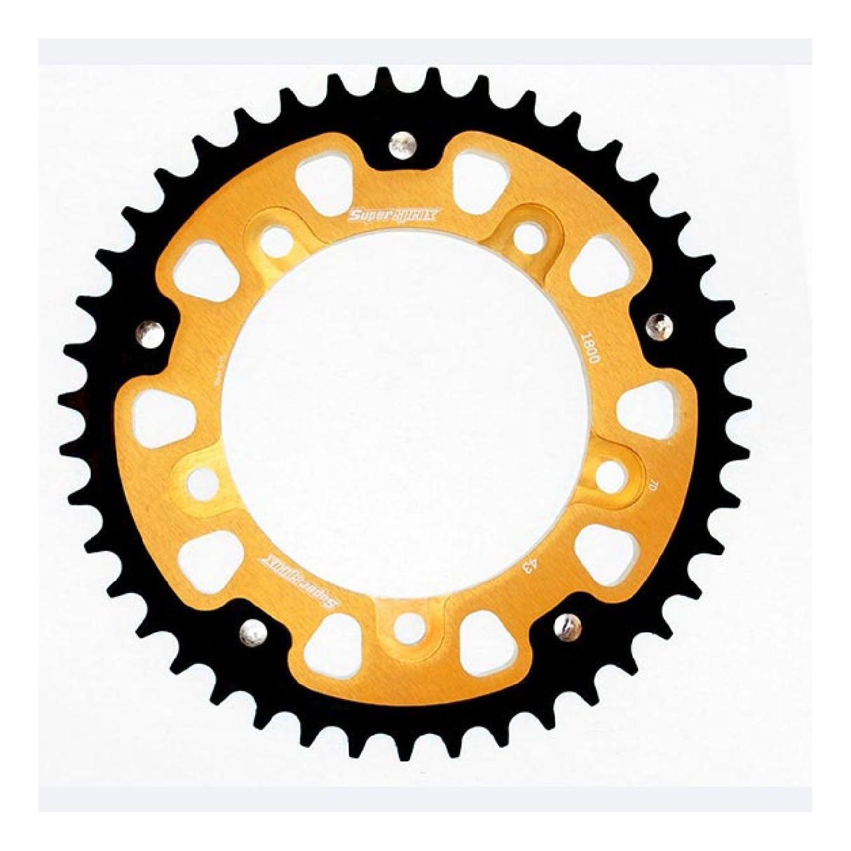 Supersprox STEALTH RST GOLD 530 43 Zähne Aluminiumkrone SUZUKI GSX R 1000 07/08