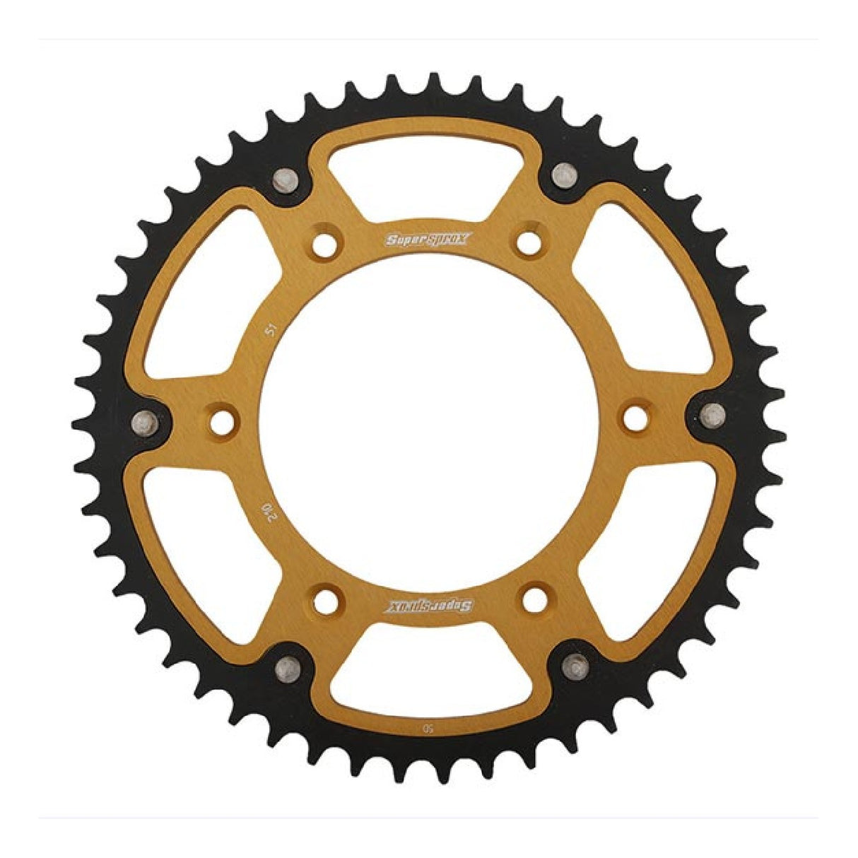 Supersprox STEALTH RST GOLD 520 51 teeth HM CRE F 4T 250 05/10 aluminum crown