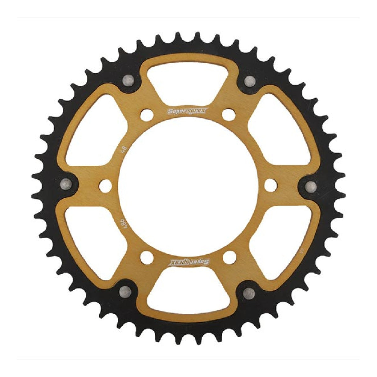 Supersprox STEALTH RST GOLD Corona de aluminio Paso 520 48 dientes