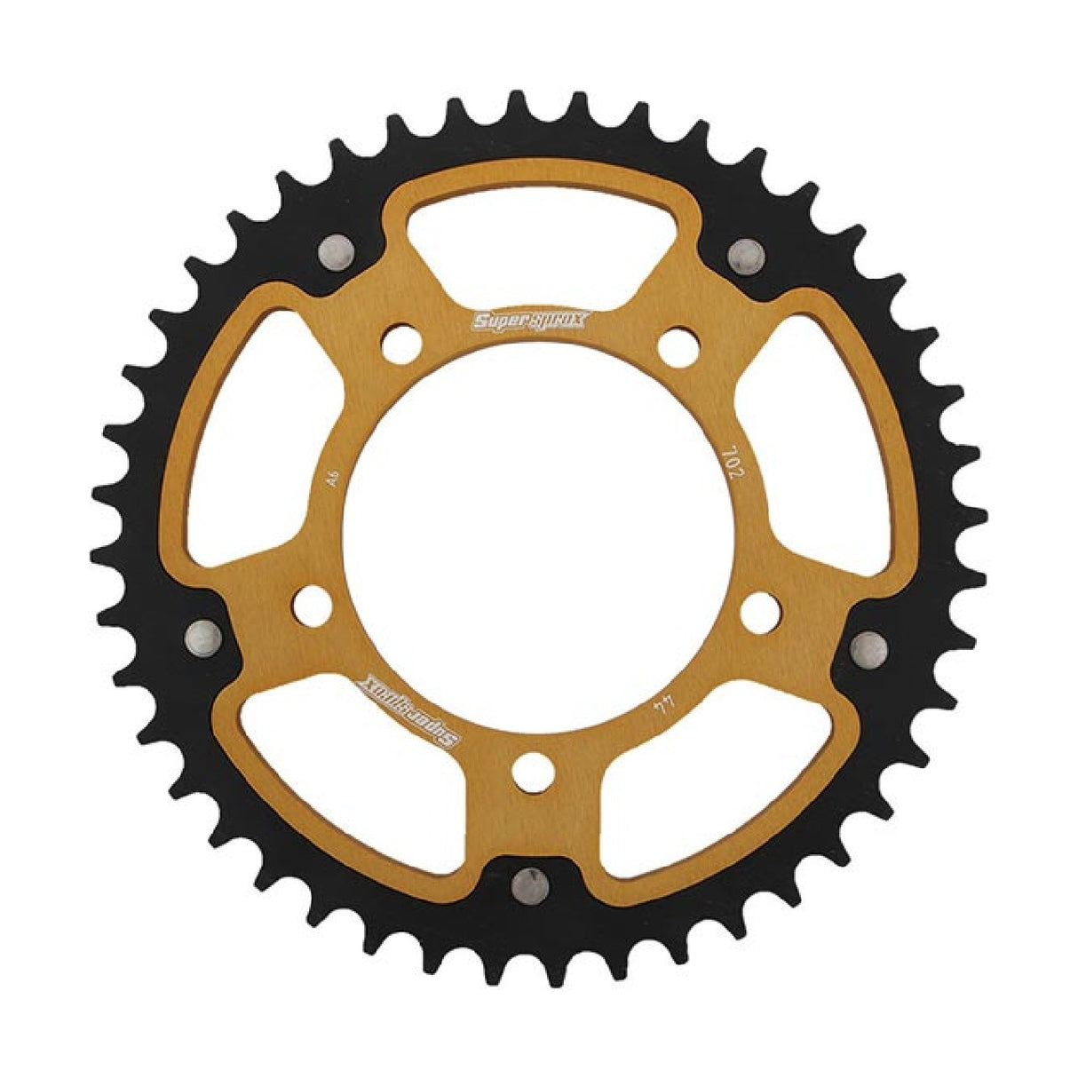 Supersprox STEALTH RST ORO 525 44 APRILIA Shiver 750 07/16 aluminum crown