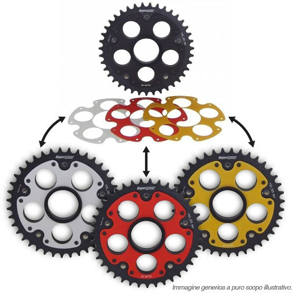 Kit Supersprox Corona Edge Rsa-733_525:41 para DUCATI 1000 Monster S2R (M416AA) 2006-2008