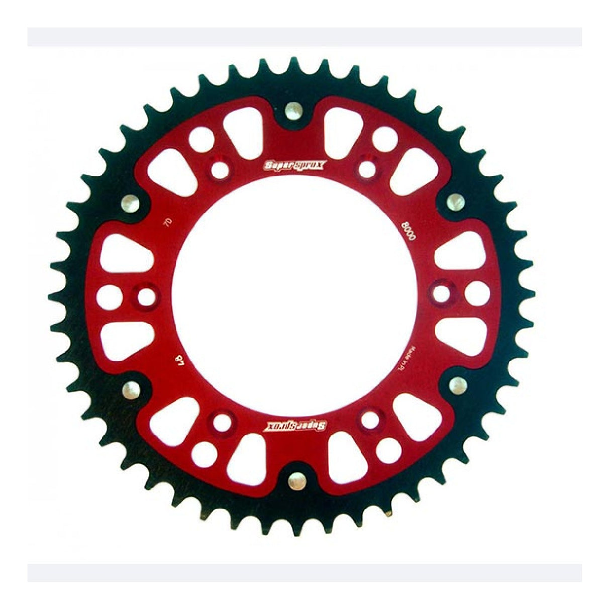 Supersprox Corona alluminio STEALTH RST Rossa 520 48 BETA RR Enduro 2T 300 18/19