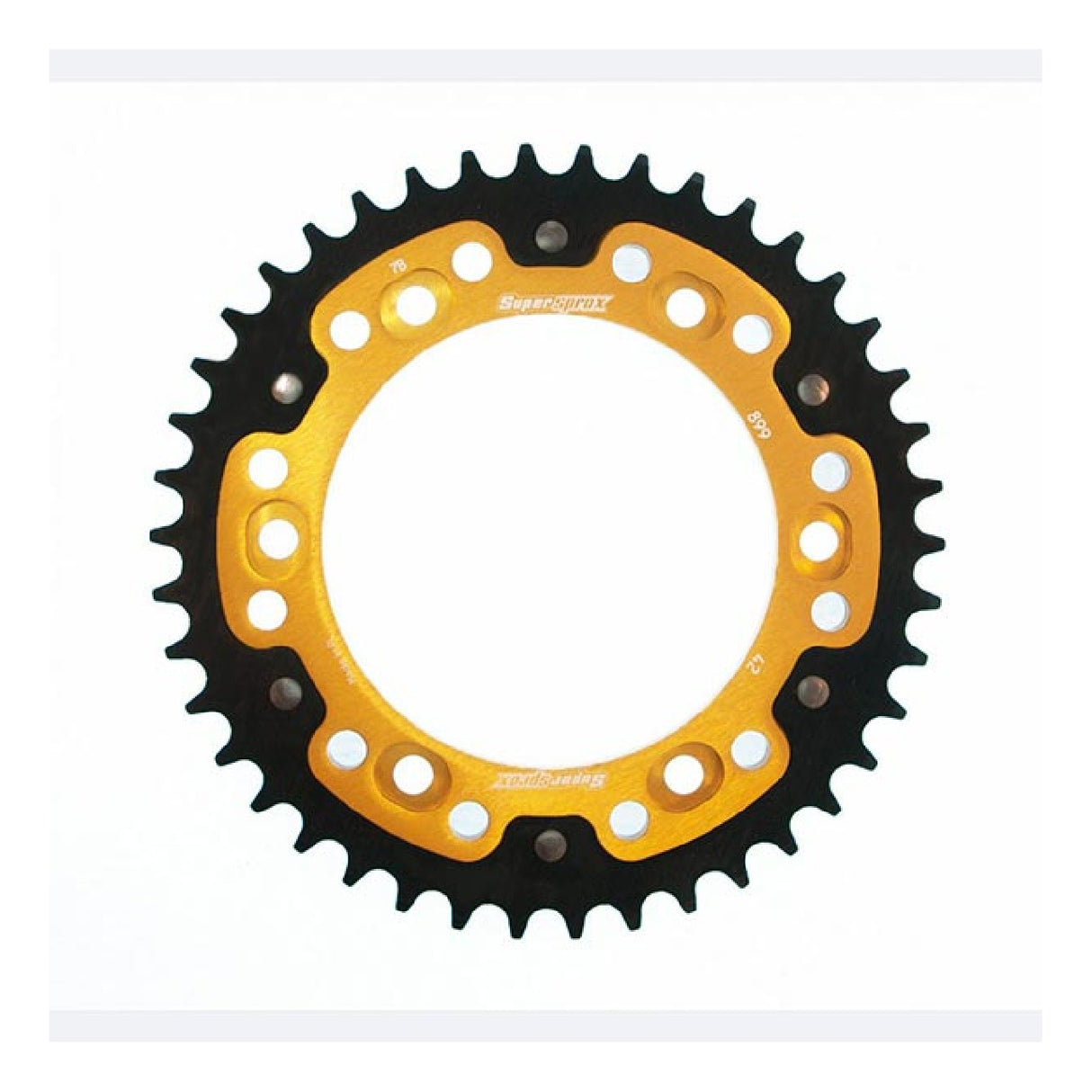 Corona de aluminio Supersprox STEALTH RST GOLD 525 42 KTM LC8 Adventure/S 950 02/06