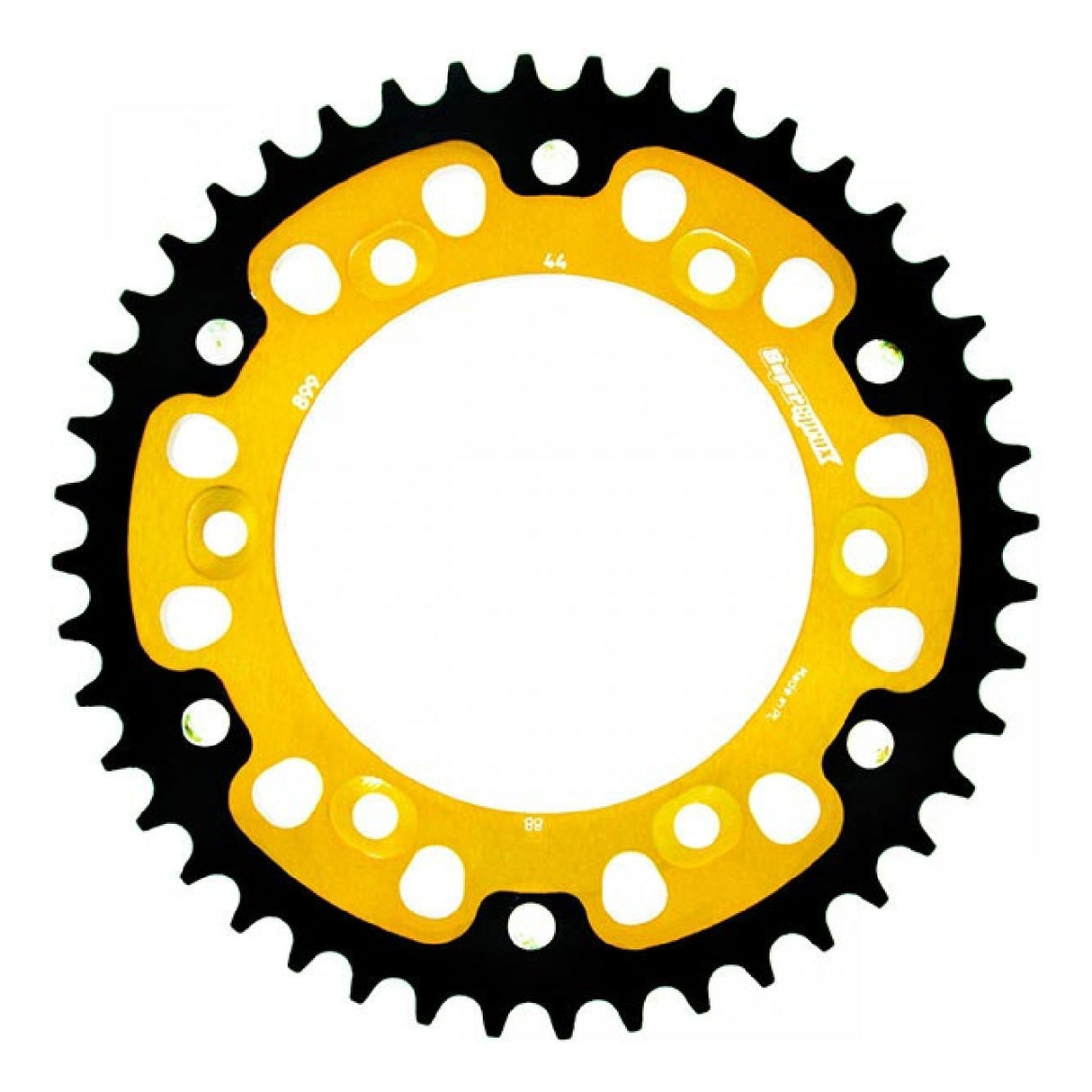 Supersprox Aluminum crown STEALTH RST GOLD 525 44 KTM LC8 Adventure/S 950 02/06