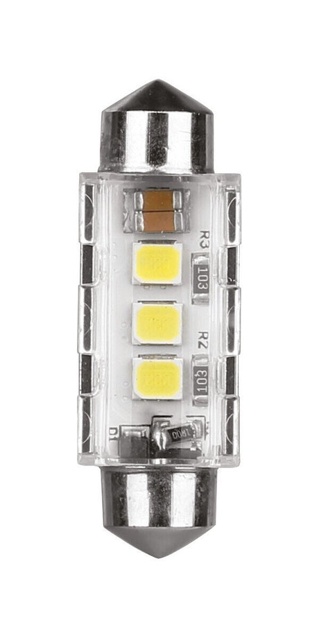 Pilot 12/24V Pro-User Series - 12,5x36 mm - SV8,5-8 - 1 pz - Scatola - Bianco - Doppia polarità - Resistenza incorporata