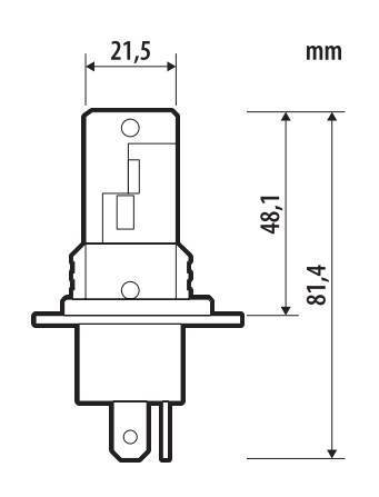 Pilot 24V Halo Led Venus Series Quick-Fit - (H4) - 15W - P43t - 1 pz - Scatola