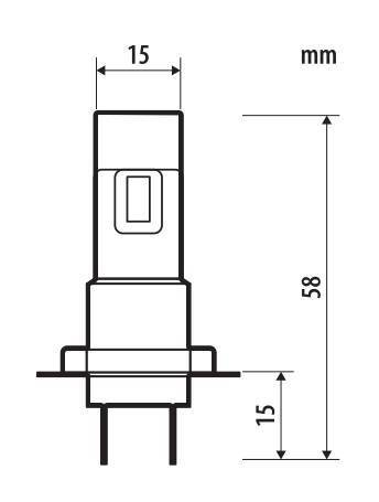 Pilot 12V Halo Led Alien-X Series Quick-Fit - (H7-H18) - 22W - PX26d / PY26d-1 - 1 pz - Scatola