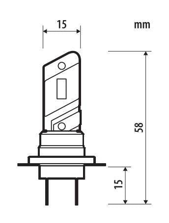 Pilot 24V Halo Led Alien-X Series Quick-Fit - (H7) - 15W - PX26d - 1 pz - Scatola