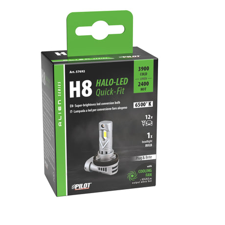 Pilot 12V Halo Led Alien Series Quick-Fit - (H8) - 35W - PGJ19-1 - 1 pz - Scatola