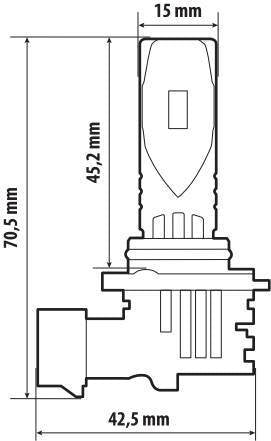 Pilot 12V Halo Led Alien Series Quick-Fit - (HB3 9005) - 35W - P20d - 1 pz - Scatola