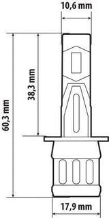 Pilot 12V Halo Led Alien Series Quick-Fit - (H1) - 25W - P14,5s - 1 pz - Scatola