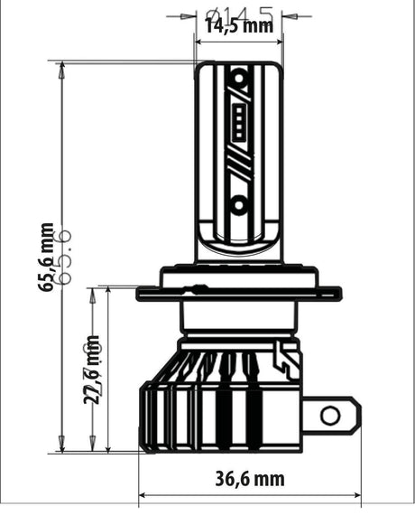 Pilot 12V Halo Led Hyper Series Quick-Fit - (H7) - 15W - PX26d - 1 pz - Scatola