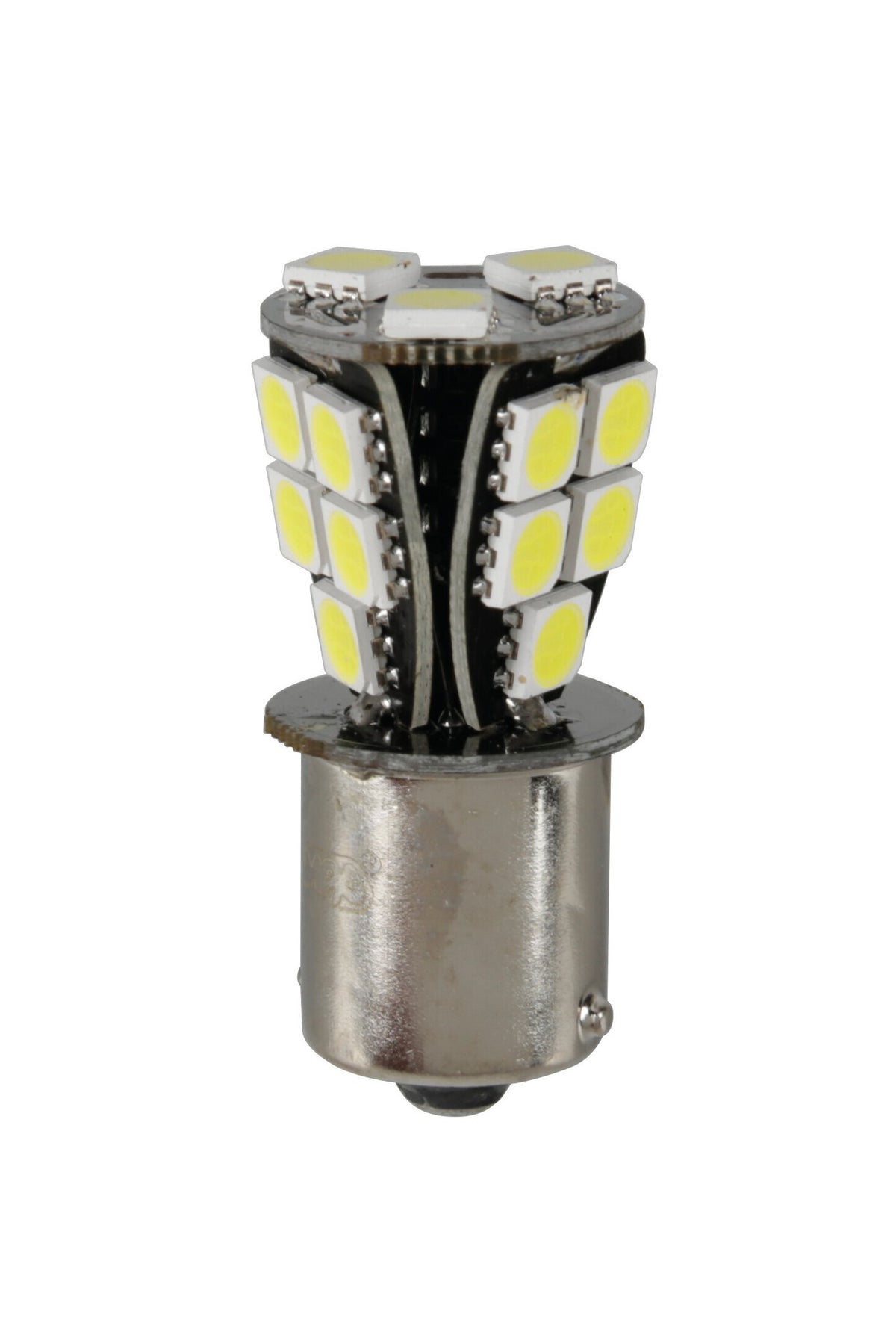 Pilot 24/32V Led series - 18 SMD x 1 chip - (P21W) - BA15s - 1 pz - Scatola - Bianco - Doppia polarità - Resistenza incorporata