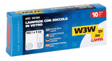 Lampa 12V Lampada con zoccolo vetro - W3W - 3W - W2,1x9,5d - 10 pz - Scatola 58104
