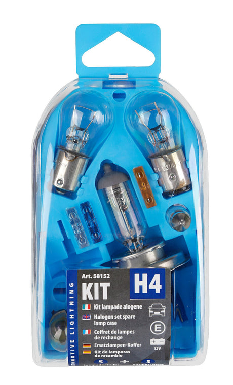 Lampa Kit lampade di ricambio 8 pz, alogena H4 - 12V 58152