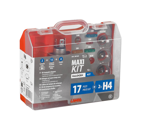 Lampa Kit lampade di ricambio 19 pz, alogena 2x H4 - 12V 58163