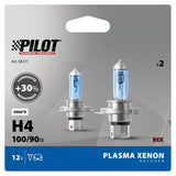Pilot 12V Lampada alogena Xenon - (H4) - 100/90W - P43t - 2 pz - Scatola Plast.