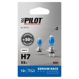 Pilot 12V Lampada alogena Xenium Race - H7 - 55W - PX26d - 2 pz - Scatola Plast.