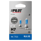 Pilot 12V Lampada alogena Blu-Xe - H7 - 55W - PX26d - 2 pz - Scatola Plast.