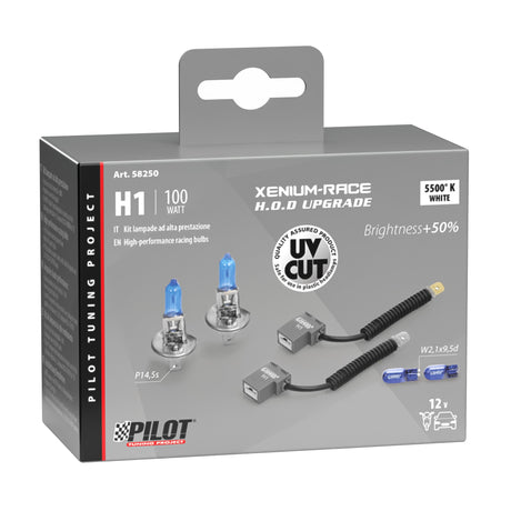 Pilot 12V Xenium Race Bonus-Pack - (H1) - 100W - P14,5s - 2 pz - Scatola Plast.