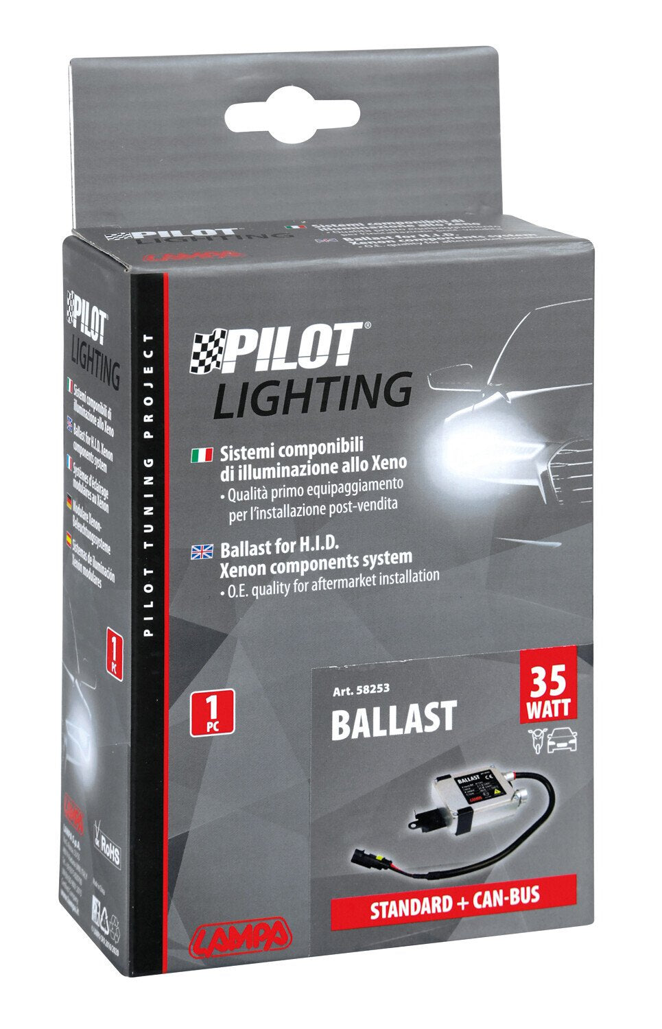 Pilot Centralina standard + Can-Bus - 12V - 35W