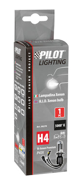 Pilot 12/24V Lampadina HID Xenon 5.000K - H4 - 1 pz - Scatola