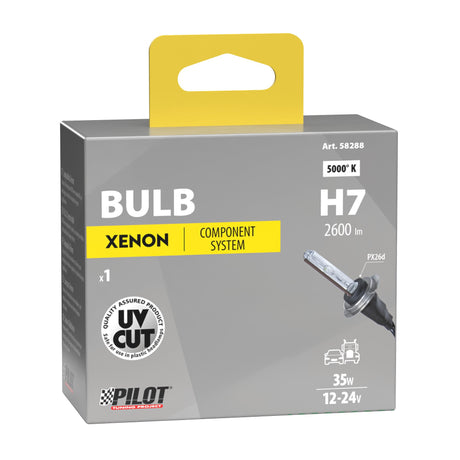 Pilot 12/24V Lampadina HID Xenon 5.000K - H7 - 1 pz - Scatola